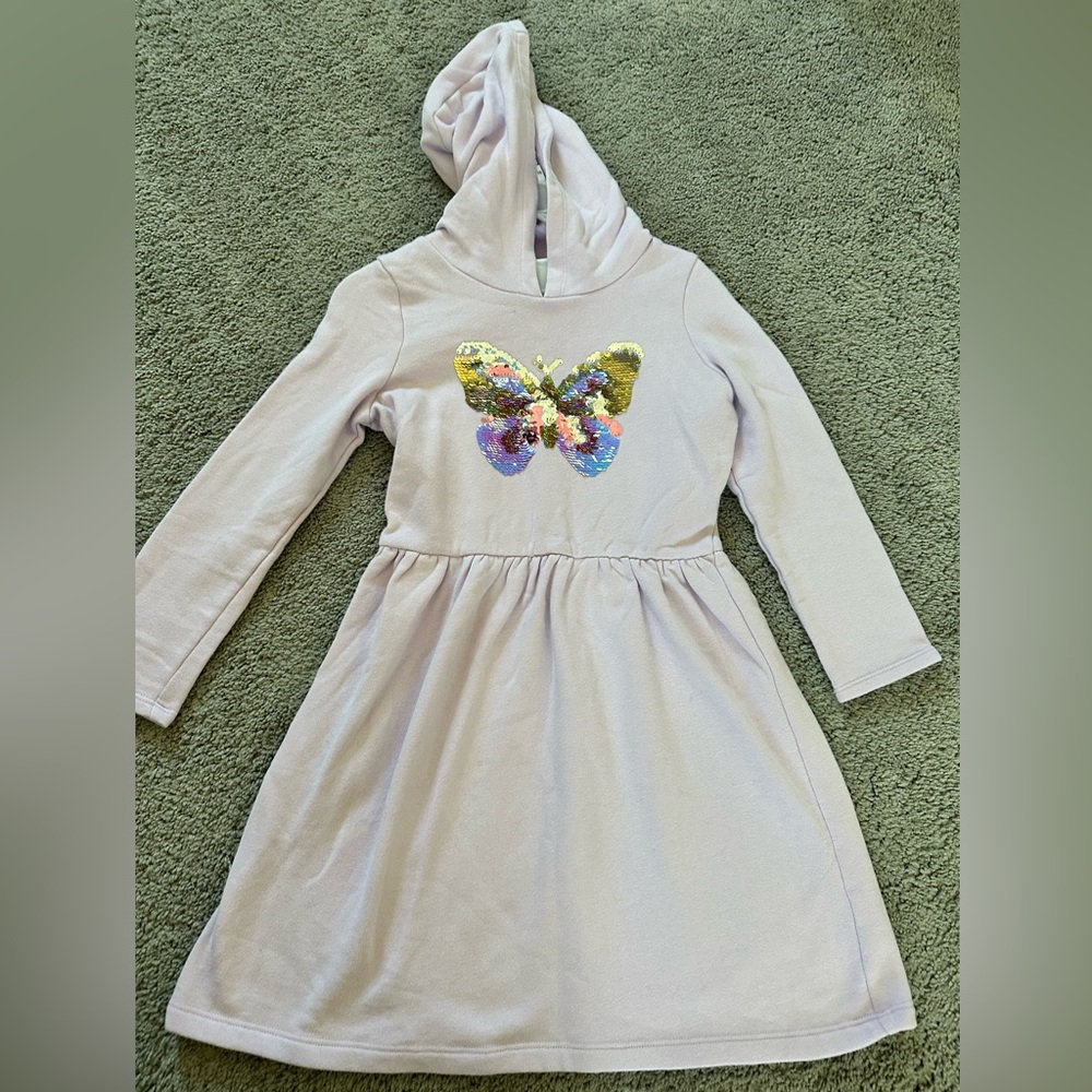 Light purple dress.